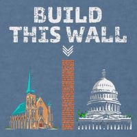 Build This Wall Separate Church And State Garment-Dyed Sweatshirt