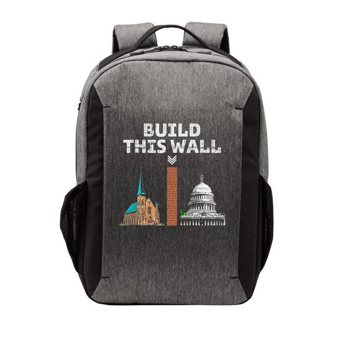 Build This Wall Separate Church And State Vector Backpack