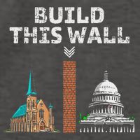 Build This Wall Separate Church And State Vector Backpack