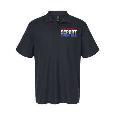 Build The Wall Deport Them All Softstyle Adult Sport Polo