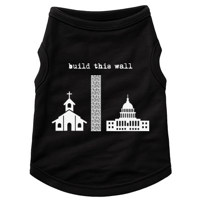 Build This Wall Ironic Separate Church and State Doggie Tank