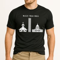 Build This Wall Ironic Separate Church and State Cooling Performance Crew T-Shirt