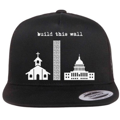 Build This Wall Ironic Separate Church and State Flatbill Hat