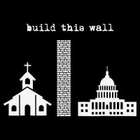 Build This Wall Ironic Separate Church and State 16 in Basic Backpack
