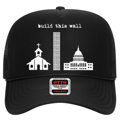 Build This Wall Ironic Separate Church and State Trucker Hat