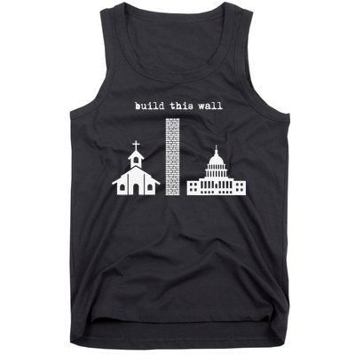 Build This Wall Ironic Separate Church and State Tank Top