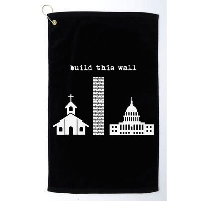 Build This Wall Ironic Separate Church and State Golf Towel