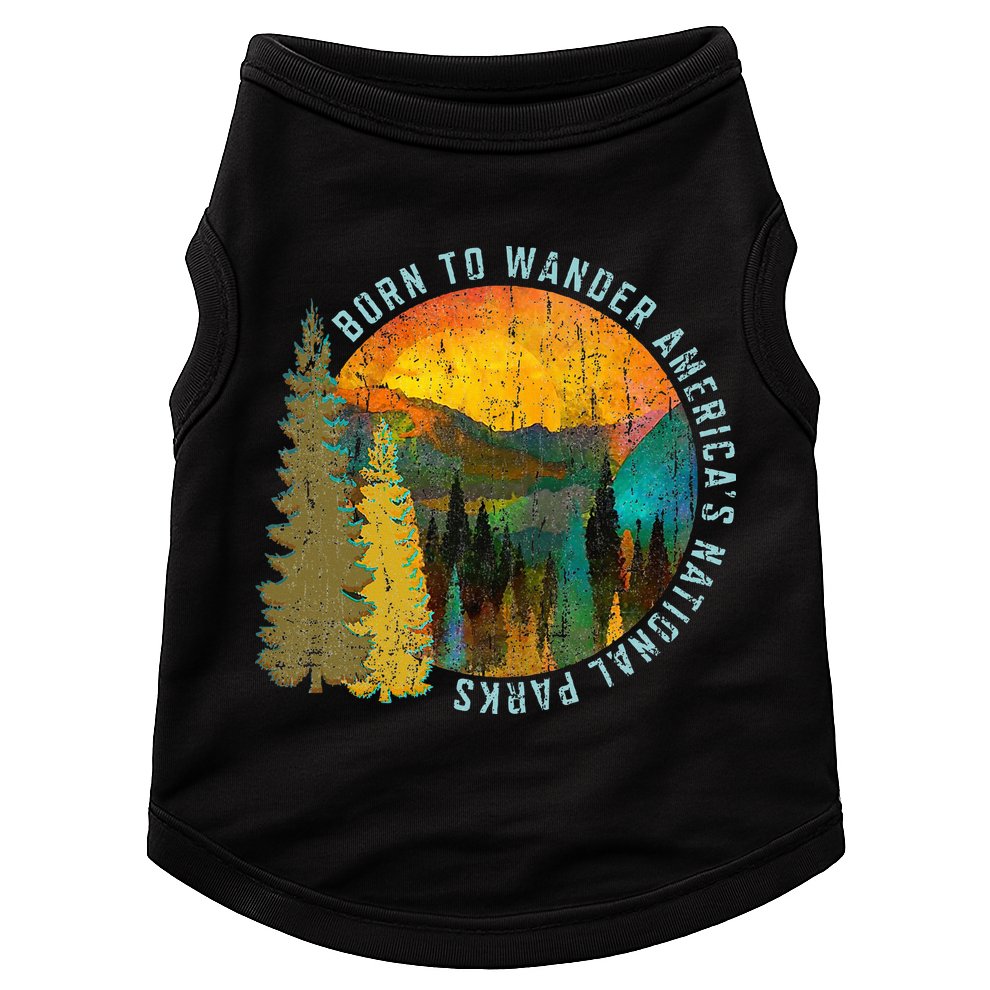 Born To Wander Americas National Parks Doggie Tank