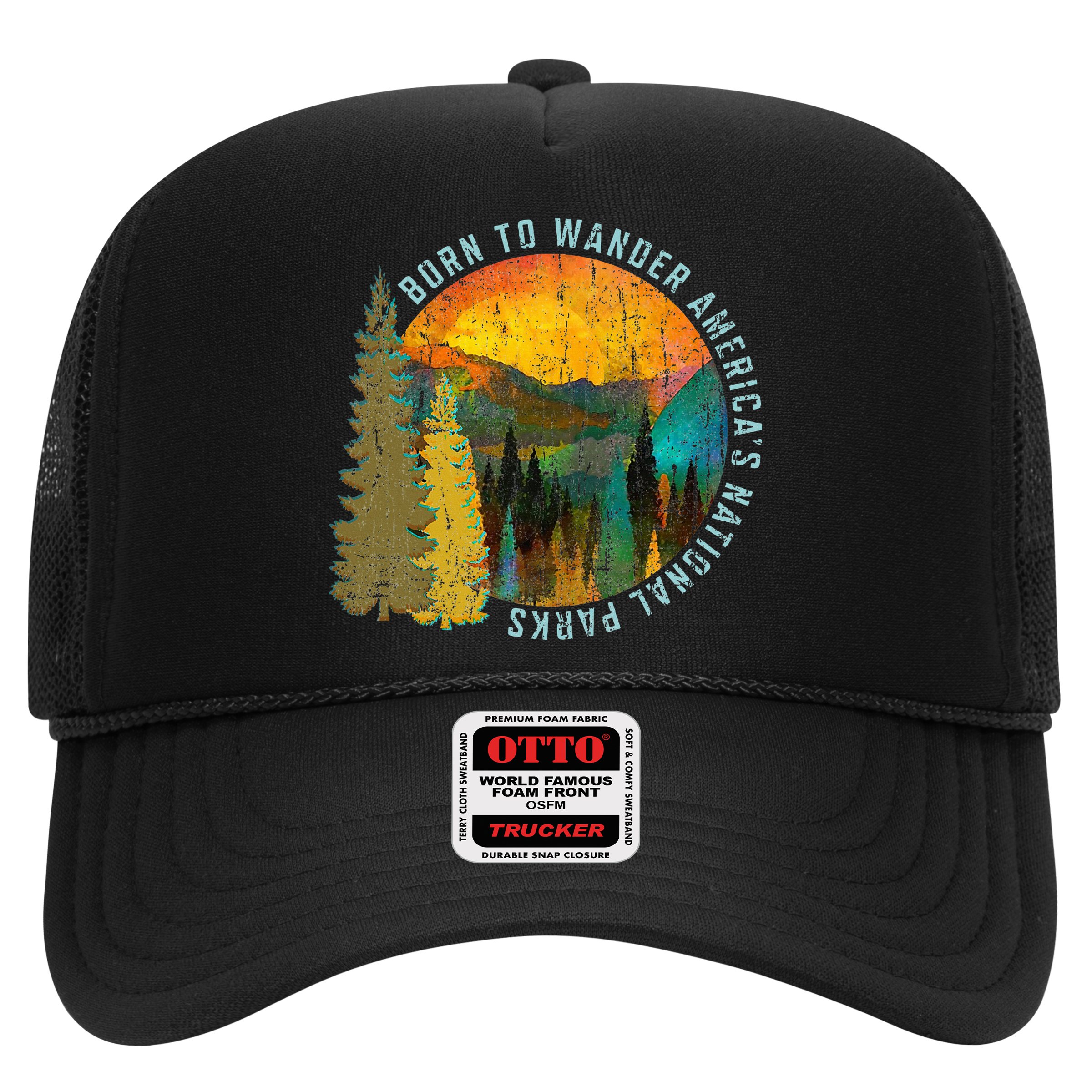 Born To Wander Americas National Parks Hat