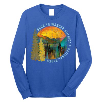 Born To Wander Americas National Parks Long Sleeve Shirt