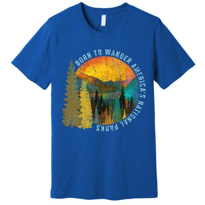 Born To Wander Americas National Parks Premium T-Shirt