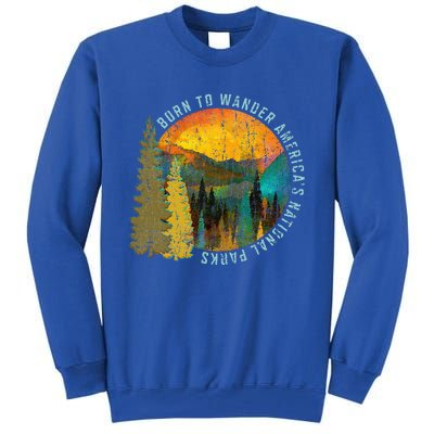 Born To Wander Americas National Parks Tall Sweatshirt