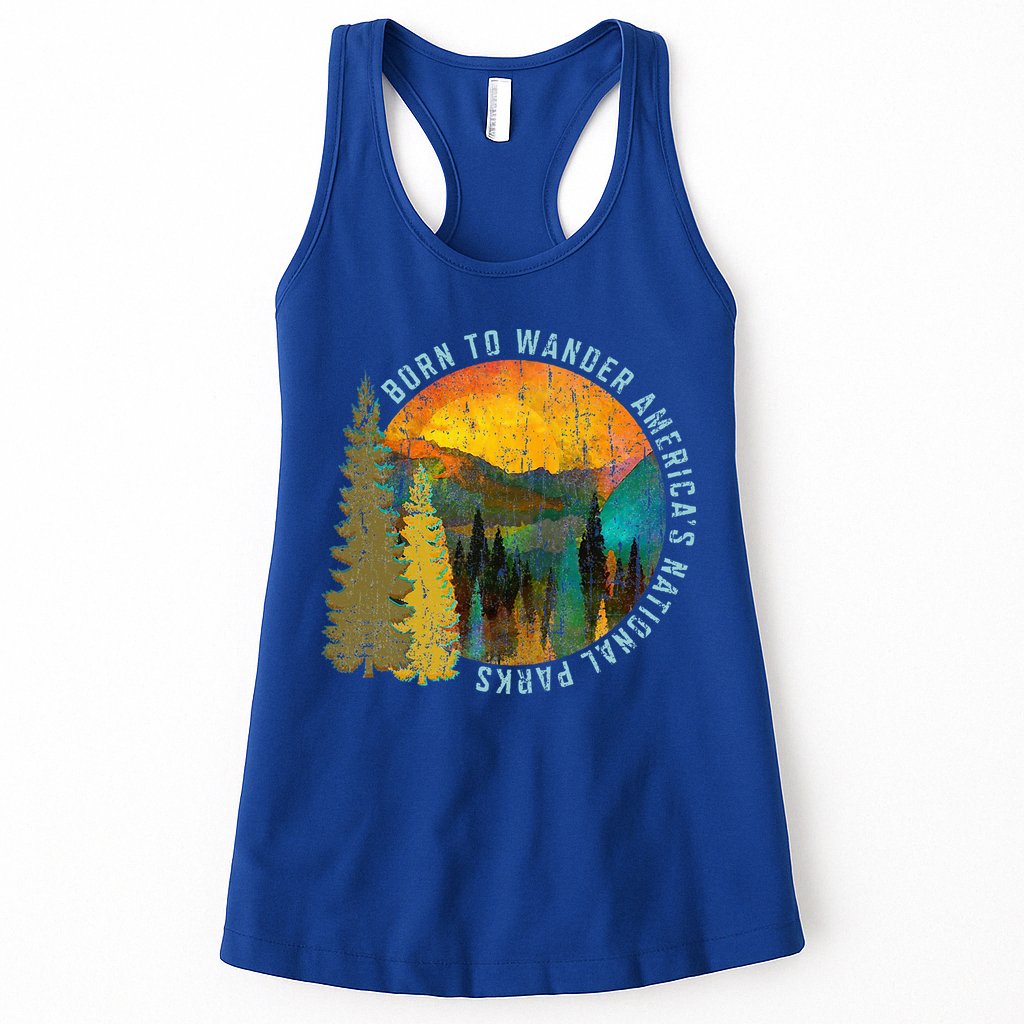 Born To Wander Americas National Parks Womens Tank Top
