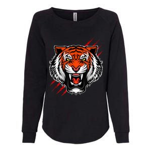 Bengal Tiger Wildlife Big Cat Womens California Wash Sweatshirt