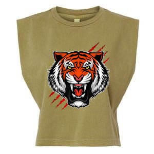 Bengal Tiger Wildlife Big Cat Garment-Dyed Women's Muscle Tee