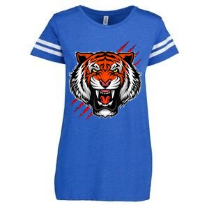 Bengal Tiger Wildlife Big Cat Enza Ladies Jersey Football T-Shirt