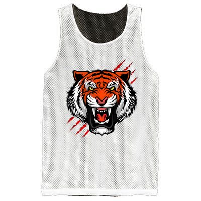 Bengal Tiger Wildlife Big Cat Mesh Reversible Basketball Jersey Tank