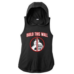 Build This Wall Separation Of Church And State Ladies PosiCharge Tri-Blend Wicking Draft Hoodie Tank