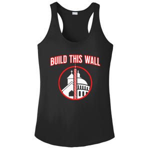 Build This Wall Separation Of Church And State Ladies PosiCharge Competitor Racerback Tank