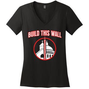 Build This Wall Separation Of Church And State Women's V-Neck T-Shirt