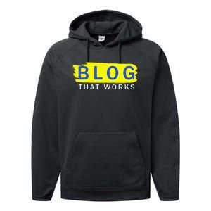 blog that works Performance Fleece Hoodie