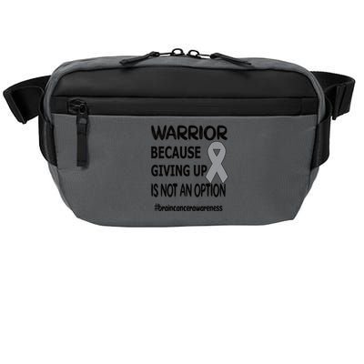 Brain Tumor Warrior Brain Cancer Awareness Ribbon Gift Crossbody Pack