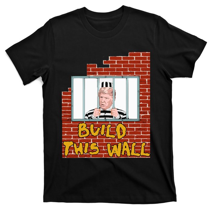 Build This Wall Lock Him Up Anti Trump Impeachment 45 T-Shirt