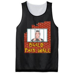 Build This Wall Lock Him Up Anti Trump Impeachment 45 Mesh Reversible Basketball Jersey Tank