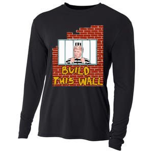 Build This Wall Lock Him Up Anti Trump Impeachment 45 Cooling Performance Long Sleeve Crew