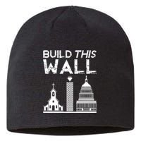 Build This Wall Separation Of Church And State Usa Sustainable Beanie