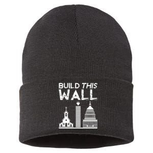 Build This Wall Separation Of Church And State Usa Sustainable Knit Beanie