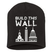 Build This Wall Separation Of Church And State Usa Short Acrylic Beanie