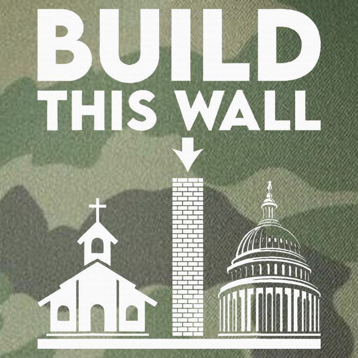 Build This Wall Separation Of Church And State Legacy Tie Dye Trucker Hat