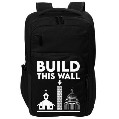Build This Wall Separation Of Church And State Impact Tech Backpack