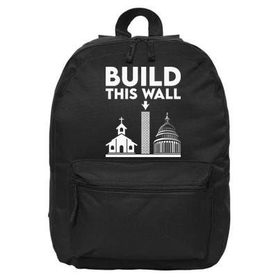 Build This Wall Separation Of Church And State 16 in Basic Backpack