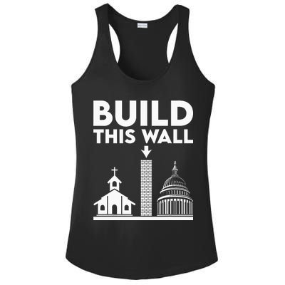 Build This Wall Separation Of Church And State Ladies PosiCharge Competitor Racerback Tank