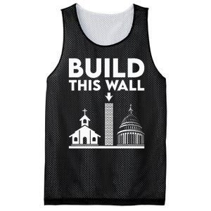 Build This Wall Separation Of Church And State Mesh Reversible Basketball Jersey Tank