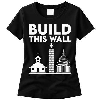 Build This Wall Separation Of Church And State Womens T-Shirt