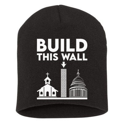 Build This Wall Separation Of Church And State Short Acrylic Beanie
