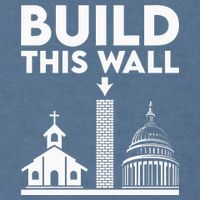 Build This Wall Separation Of Church And State Garment-Dyed Sweatshirt