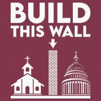 Build This Wall Separation Of Church And State 16oz Travel Tumbler