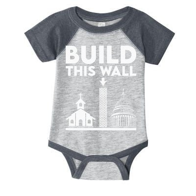 Build This Wall Separation Of Church And State Infant Baby Jersey Bodysuit