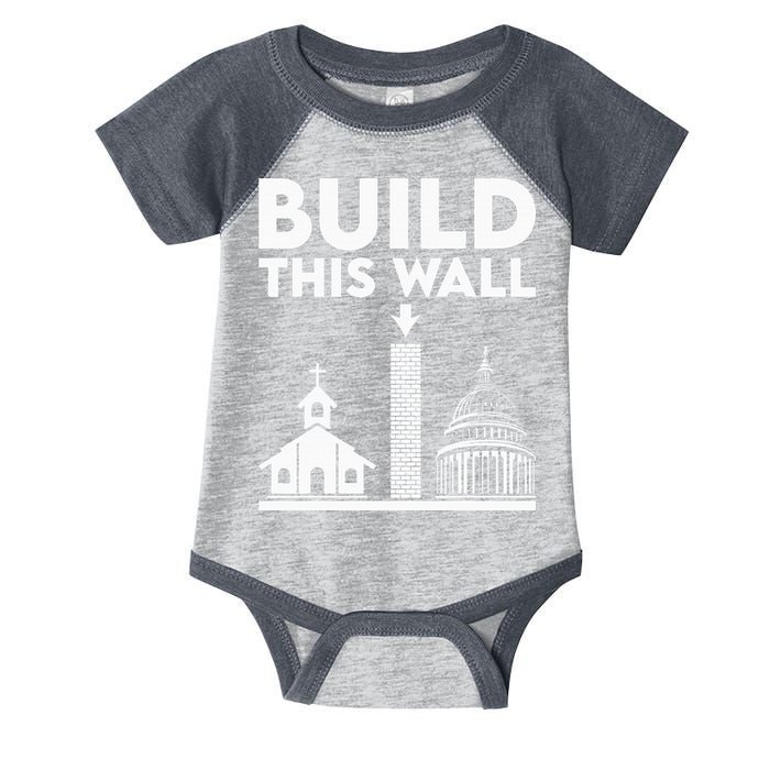 Build This Wall Separation Of Church And State Infant Baby Jersey Bodysuit