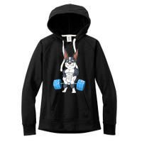 Boston Terrier Weightlifting Women's Fleece Hoodie