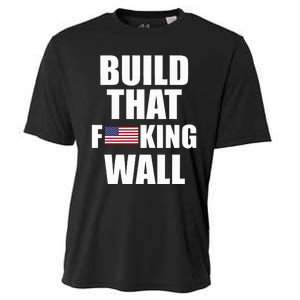 Build The Wall Donald Trump Rally Cooling Performance Crew T-Shirt