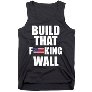 Build The Wall Donald Trump Rally Tank Top