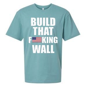 Build The Wall Donald Trump Rally Sueded Cloud Jersey T-Shirt