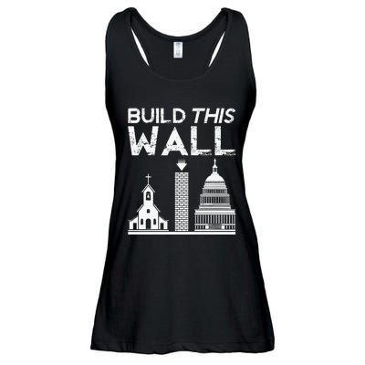 Build This Wall Separation Of Church And State USA Ladies Essential Flowy Tank