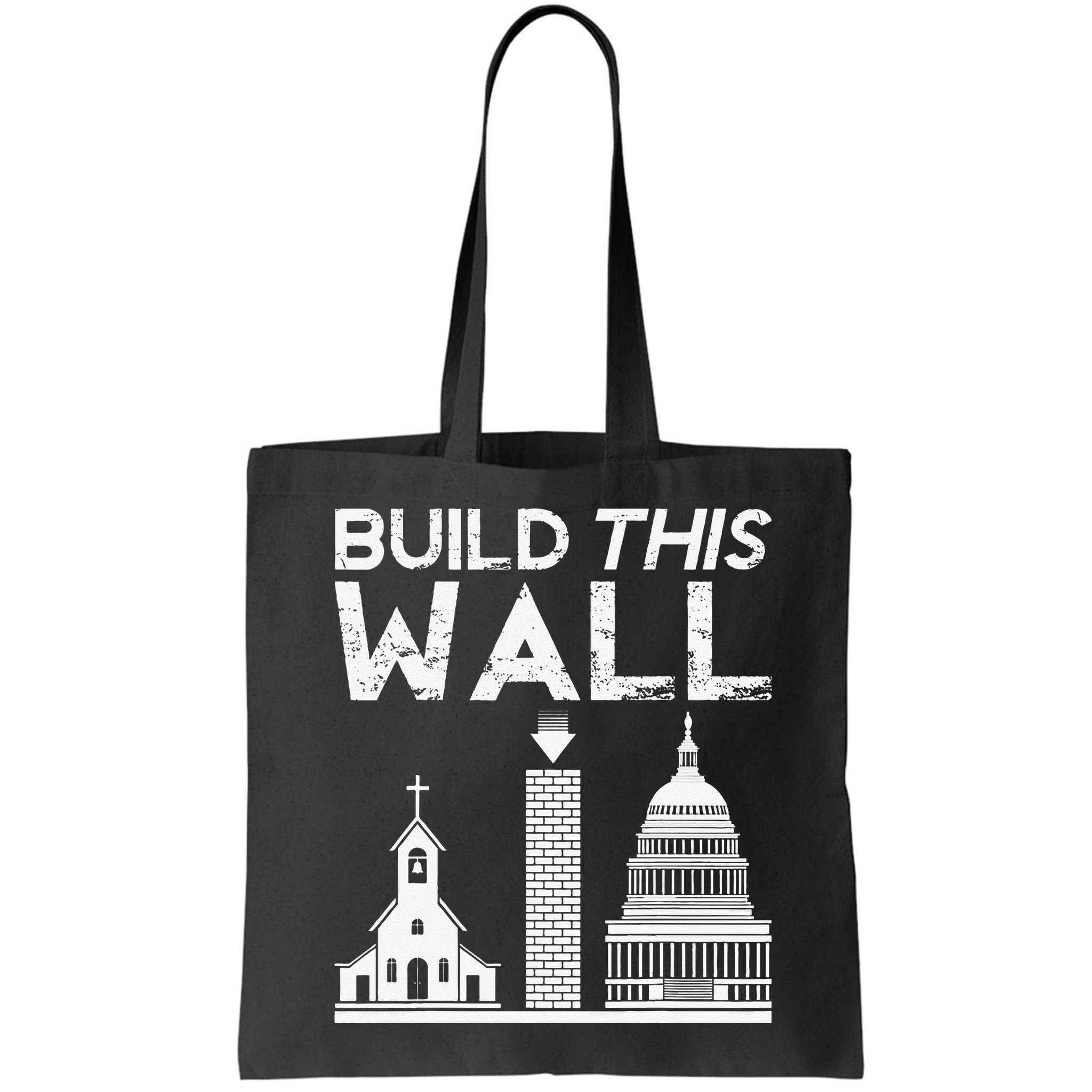 Build This Wall Separation Of Church And State USA Bag