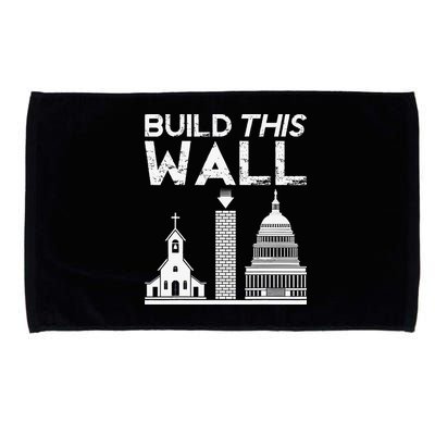 Build This Wall Separation Of Church And State USA Microfiber Hand Towel